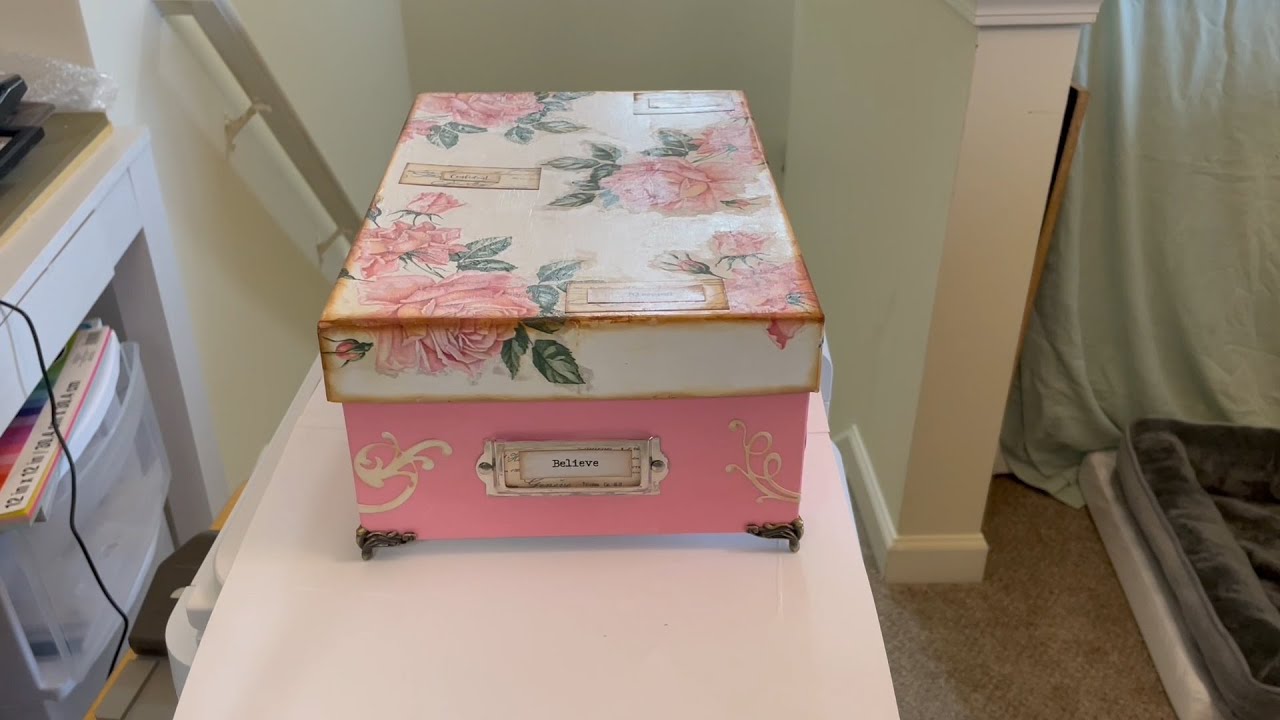 Altered Storage Box - for your junk journal supplies
