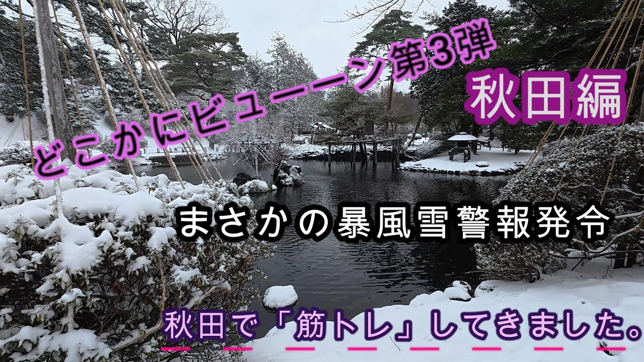 どこかにビューーン秋田編ーまさかの暴風雪警報ー #どこかにビューーン #どこかにビューーン秋田 #どこビュン秋田