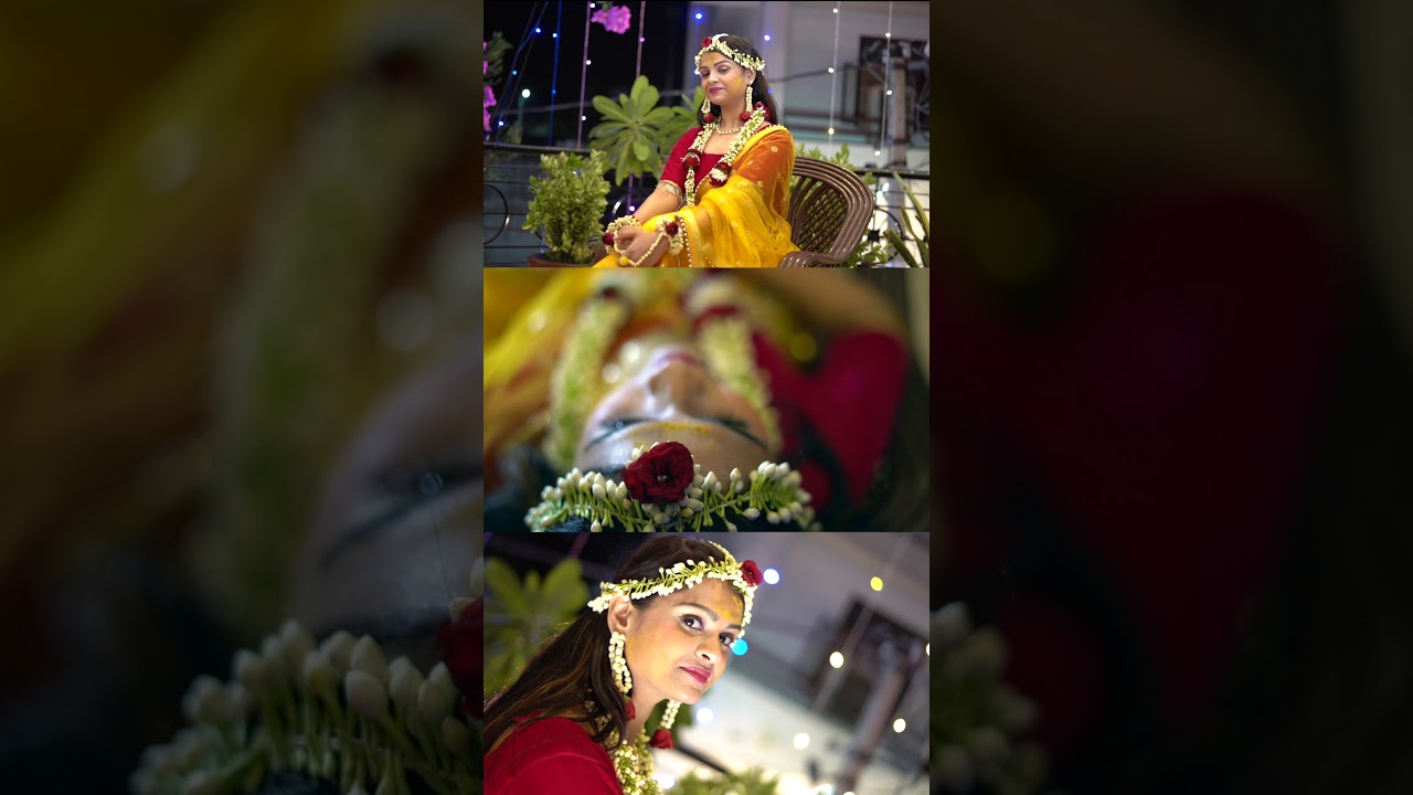 Beautiful Bride Shoot 📸📸 Wedding Short Video Haldi Ceremony #vireshstudio #india #weddingshoot