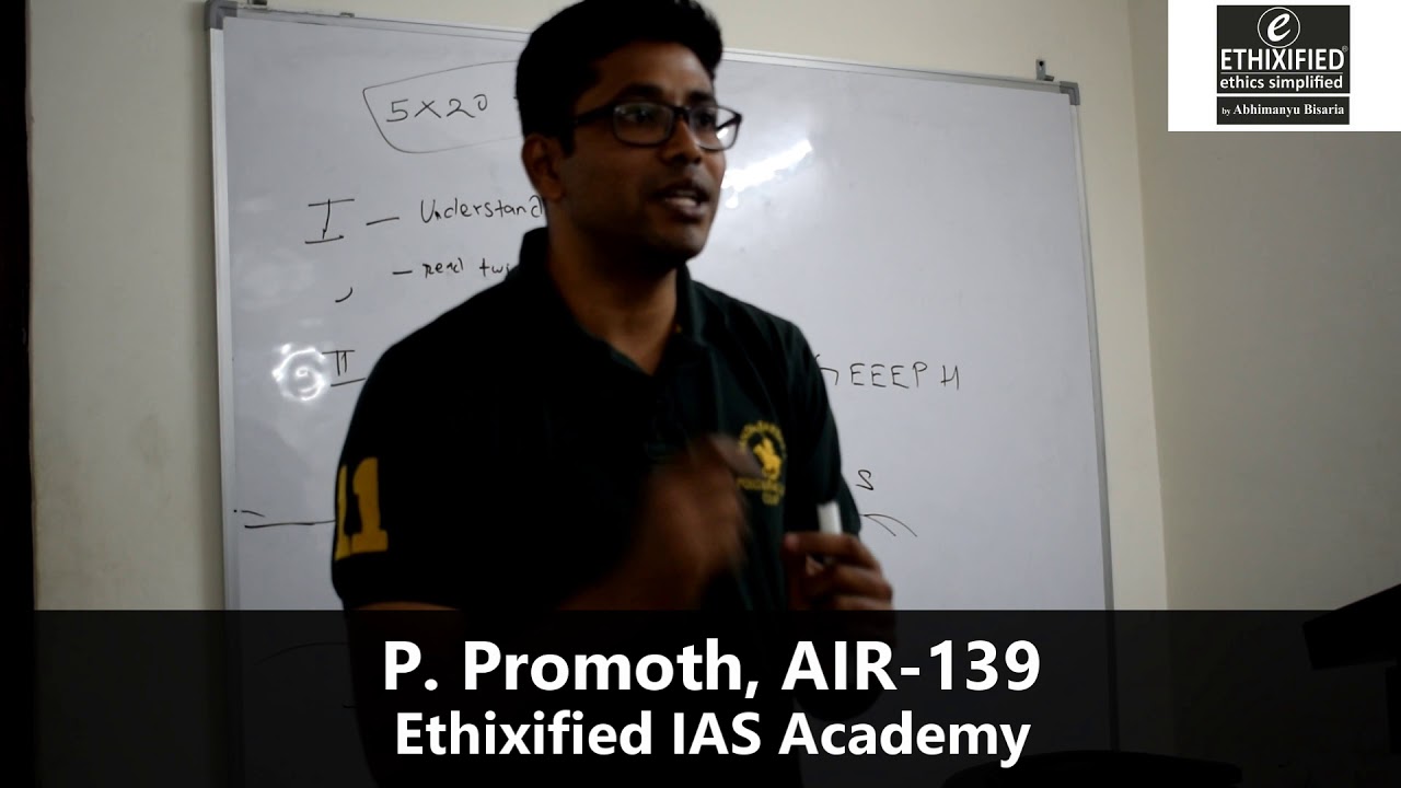 Notes Making | By P. Promoth, AIR-139, CSE | Ethixified IAS Academy