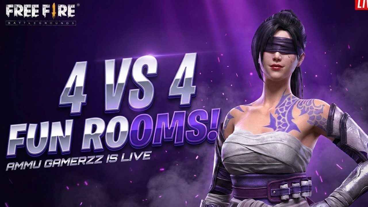 4 vs 4 rooms!.ᴀᴍᴍᴜ ɢᴀᴍᴇʀᴢᴢ is live.Join Now.
