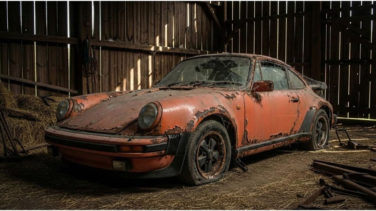 Restoring a Completely DESTROYED 1976 Porsche 930 Found in a Wooden Barn | ASMR Restoration