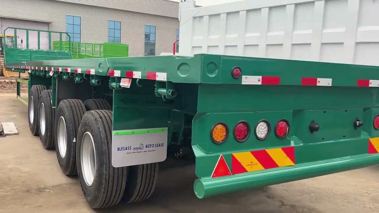 4-axle container flatbed trailer tailor-made factory direct sales
