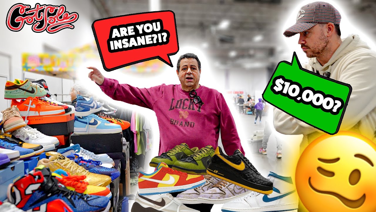THIS OG SNEAKERHEAD MADE ME BUY HIS ENTIRE TABLE AT GOT SOLE NEW YORK!!!