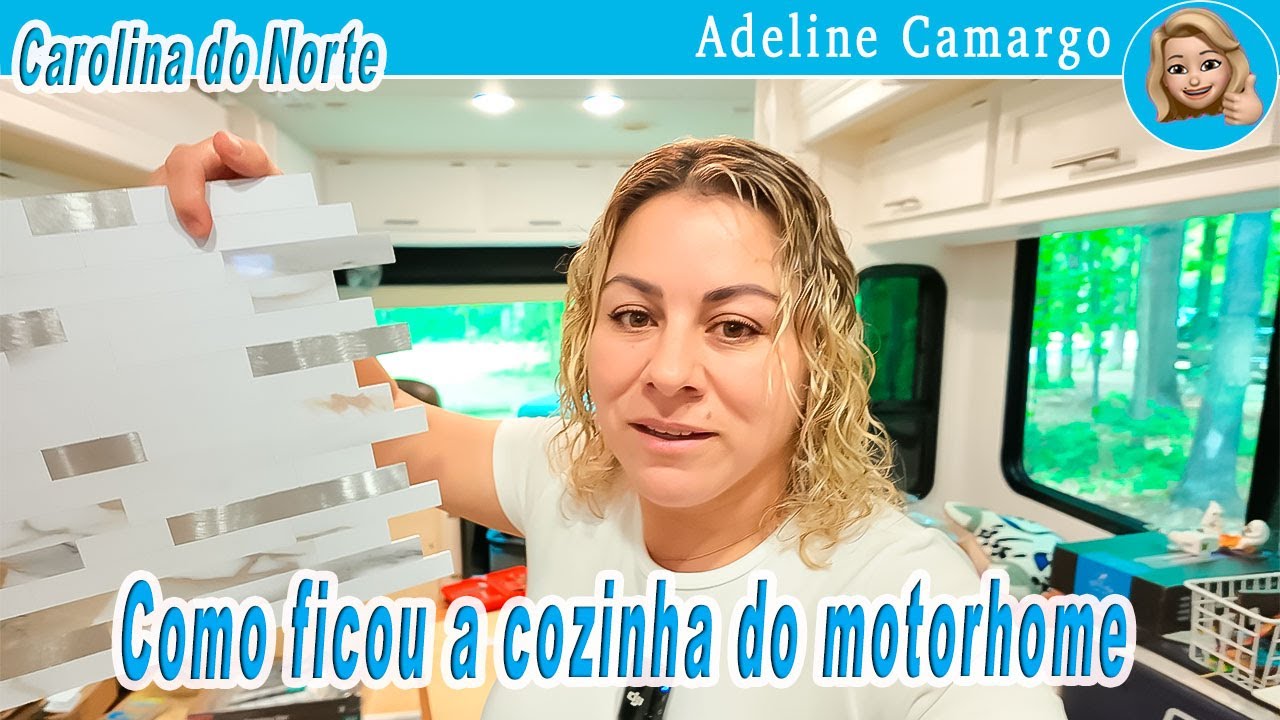 Como ficou a cozinha do motorhome