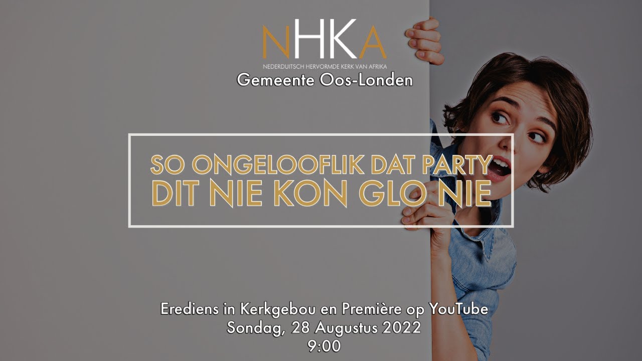 So ongelooflik sommiges kon dit nie glo nie