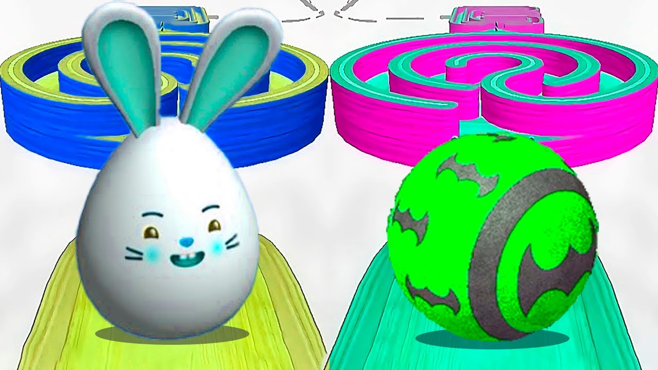 Going Balls vs Rollance - Which Rabbit🐇Ball Will Pass 4 Levels First? Race-594