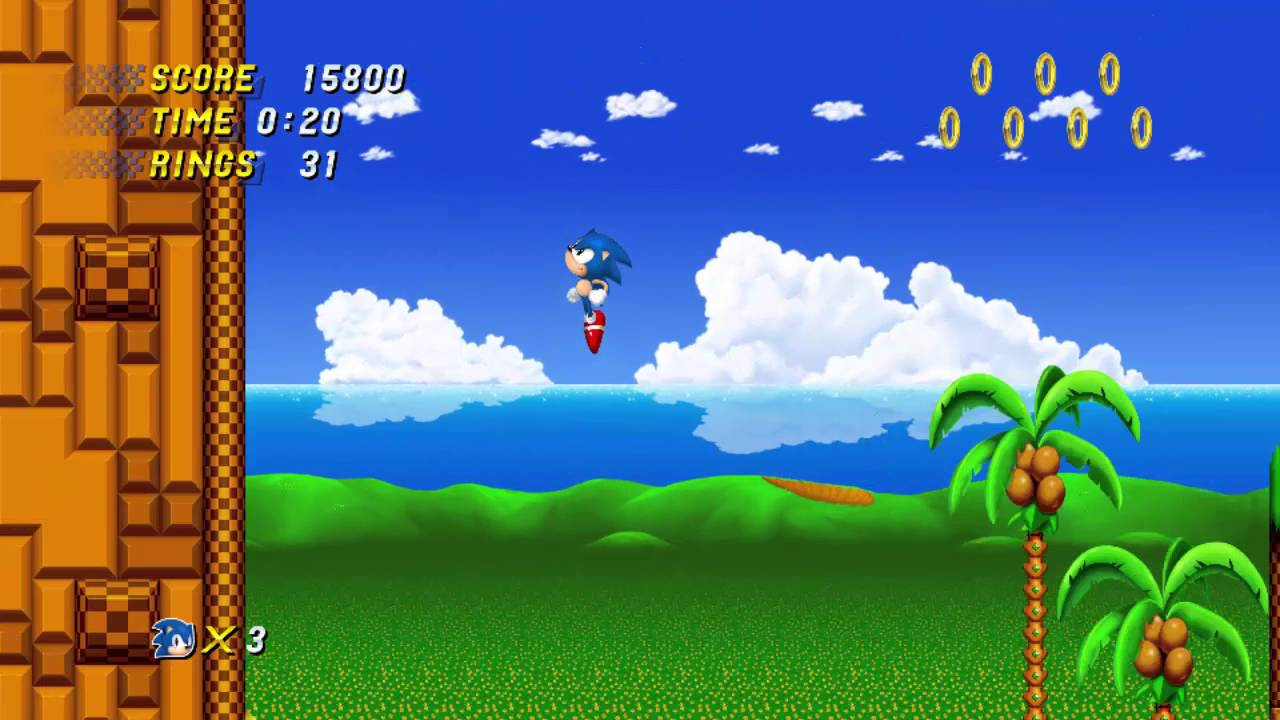 Sonic 2HD Speedrun - Alpha Release - Emerald Hill Act 1 (31secs) & Act 2 (01:02)