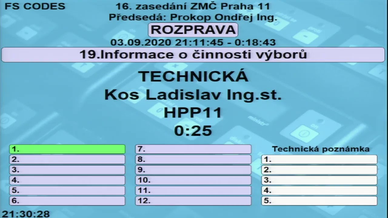 2020-09-03 16. zasedání ZMČ Praha 11