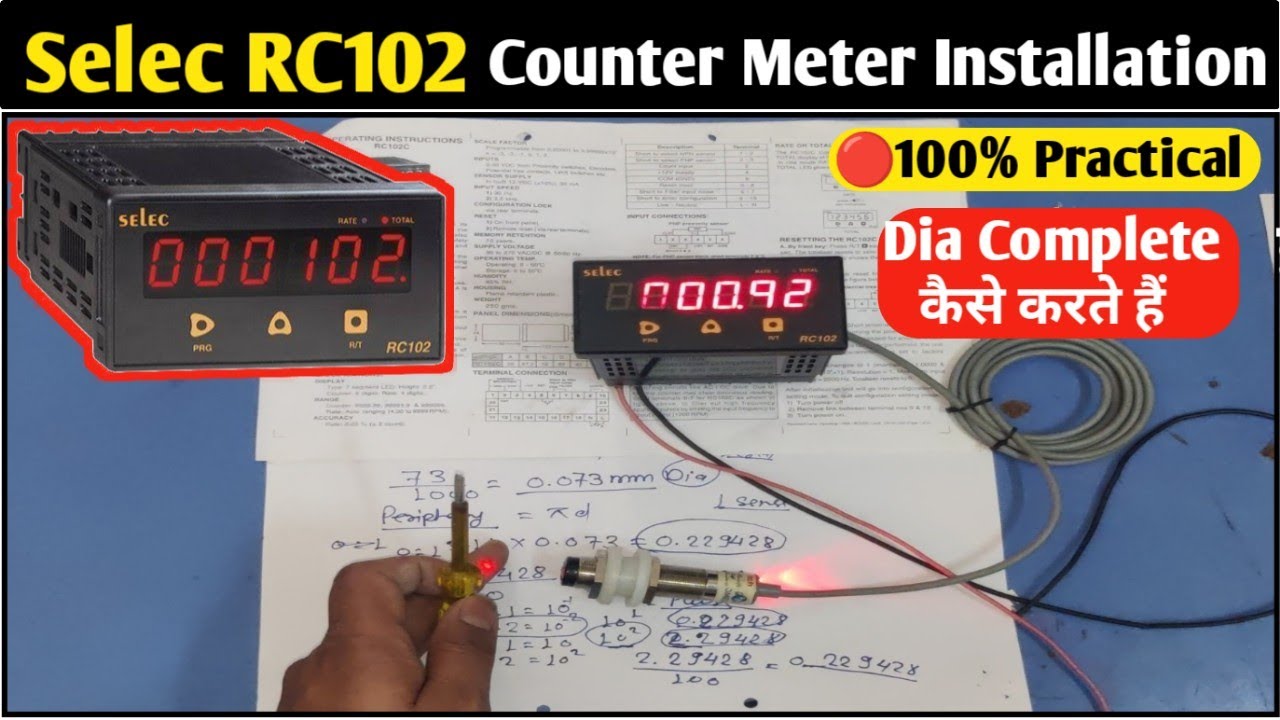 Selec RC102 Length Counter Meter Complete Installation! Selec RC102 Counter Meter