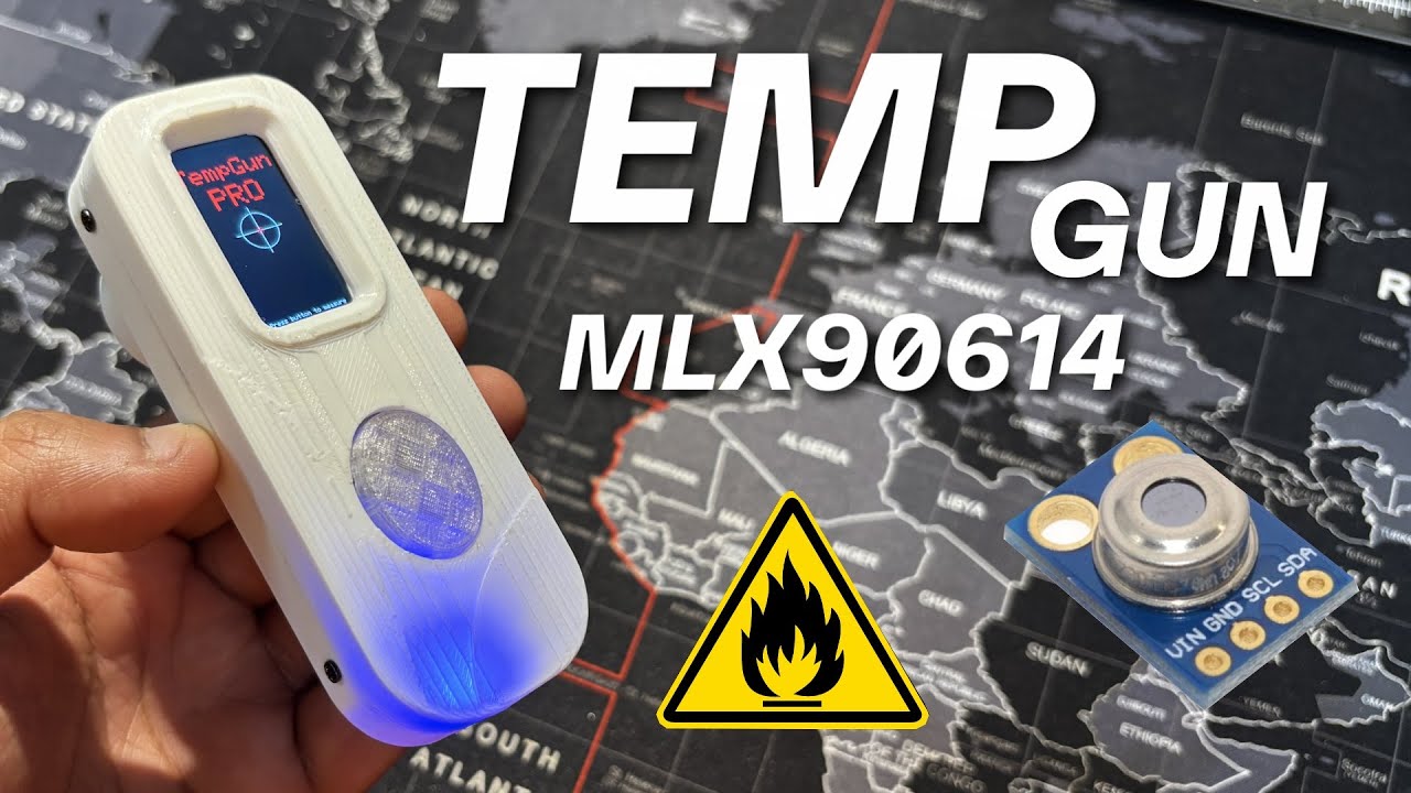 Проект самодельного термопистолета с MLX90614