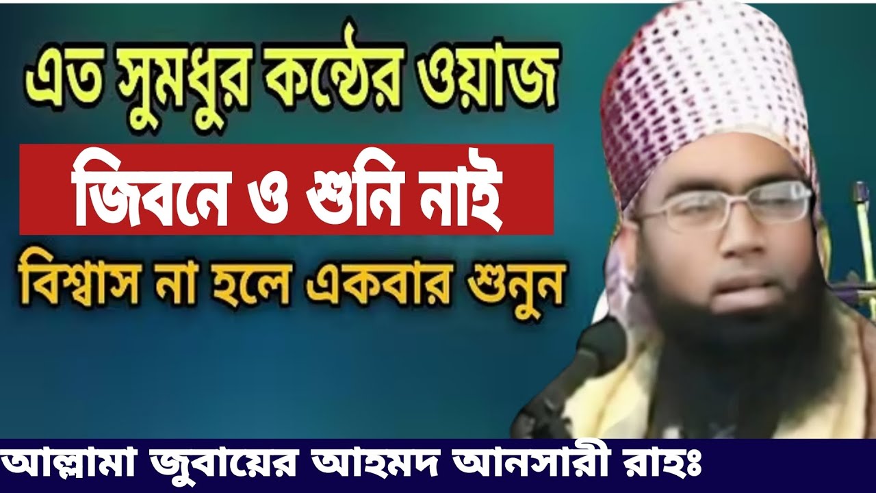 এমন সুরের বক্তা পৃথিবীতে আর আসবেনা। নবিজীর উম্মত কে কে হবেন আল্লাহ দেখিয়ে দিয়েছেন। আল্লামা আনসারী।