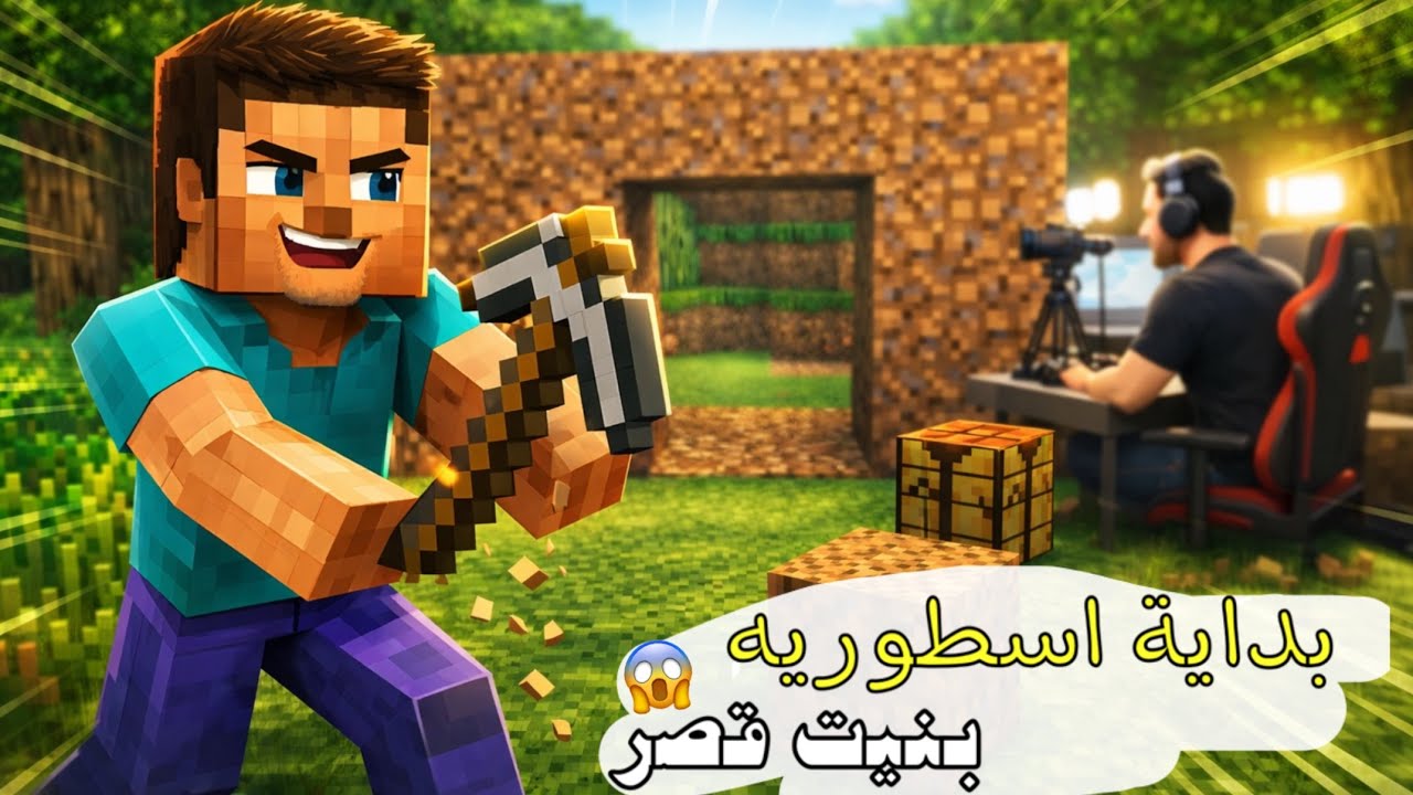اقوى بدايه في لعبة ماين كرافت 🔥(بنيت قصر 😂)