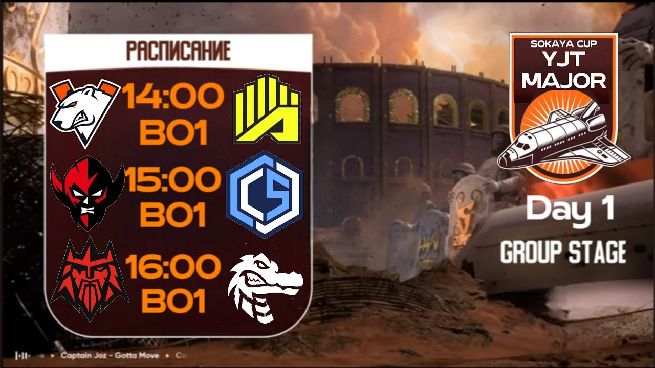 YJT MAJOR#2 SO2 x Sokaya cup Групповой Этап День 1 klasher vs Quenil