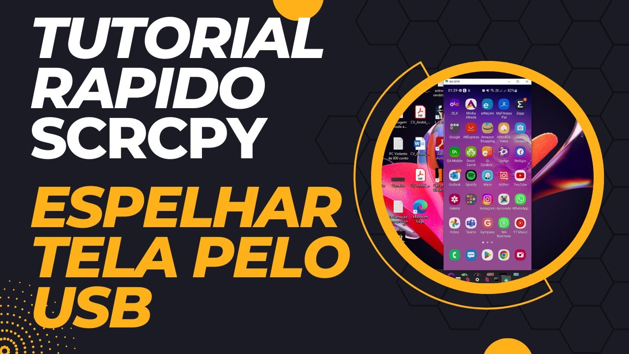 Tutoriais#01 - Controlar o celular pelo PC &eacute; Possivel? Espelhe sua tela e fa&ccedil;a isso agora (SCRCPY)