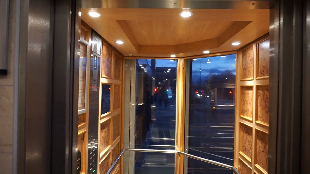 BEAUTIFUL scenic KONE high-rise traction elevators @ Kopparbergsvägen 10, Västerås, Sweden