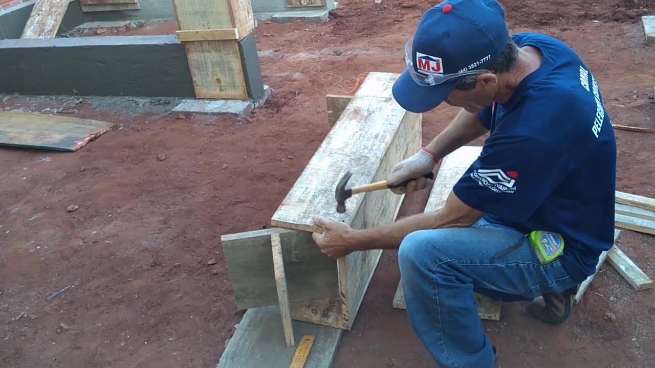aprenda montar e aprumar caixas  para pilares colunas