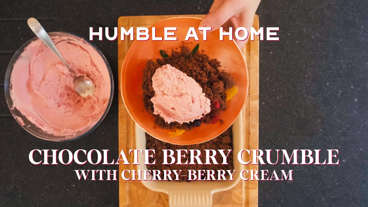 The EASIEST Berry & Chocolate Crumble (2 Ingredients!)