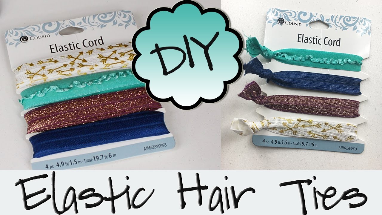 DIY Hair Ties || No Sew Creaseless Elastic Hair Ties