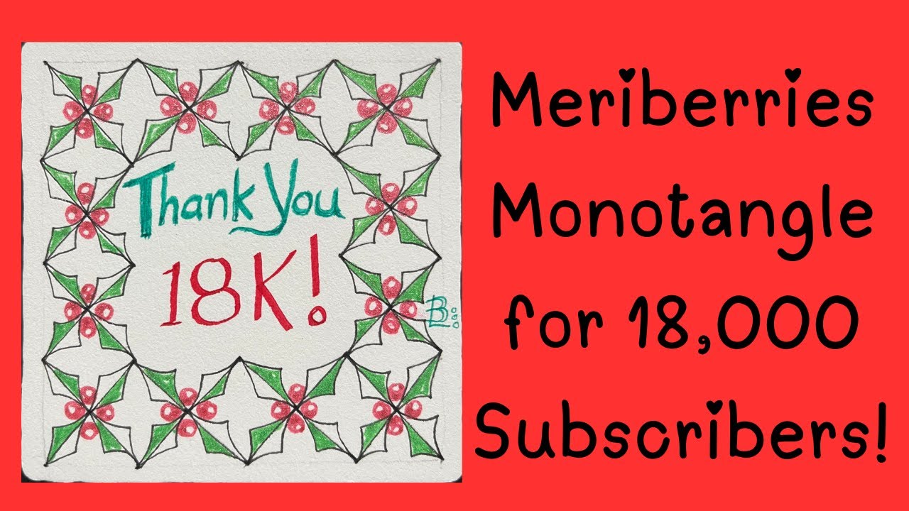Meriberries Monotangle для 18 000 подписчиков!