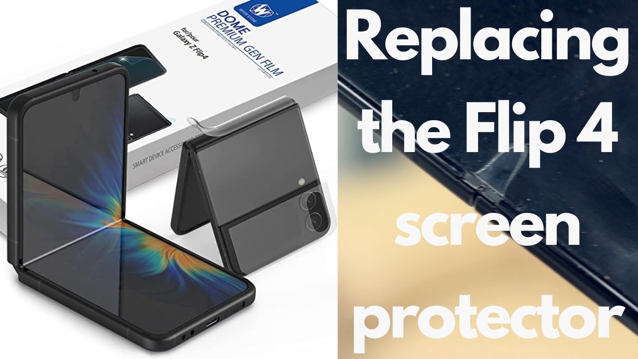Замена защитного стекла на Galaxy Flip 4