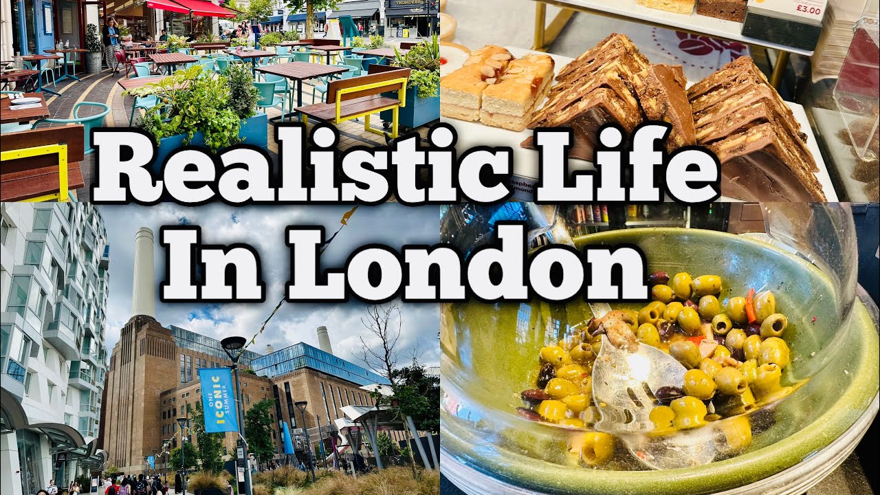 VLOG Realistic Life In London, England (Battersea Power, Farmer's Market, Takeaway Foods, Shopping)