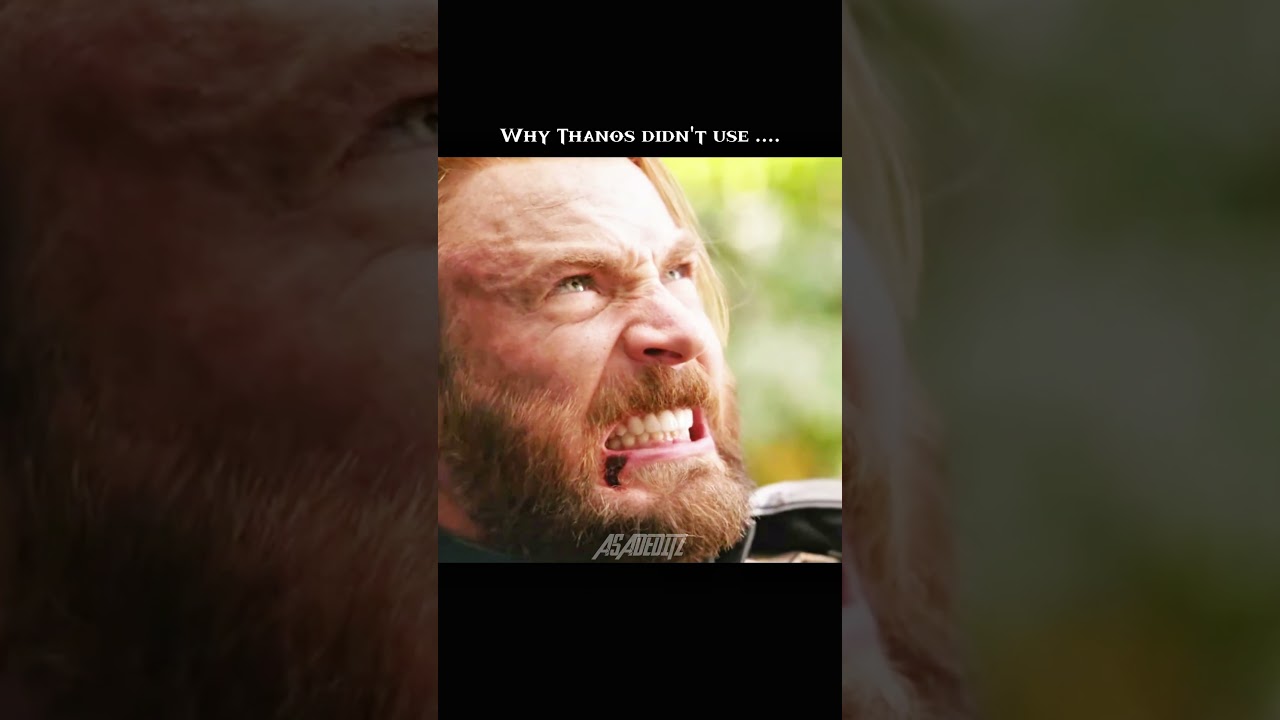 Why Thanos didn't use Infinity stone against Captain America???#marvel #avengersinfinitywar