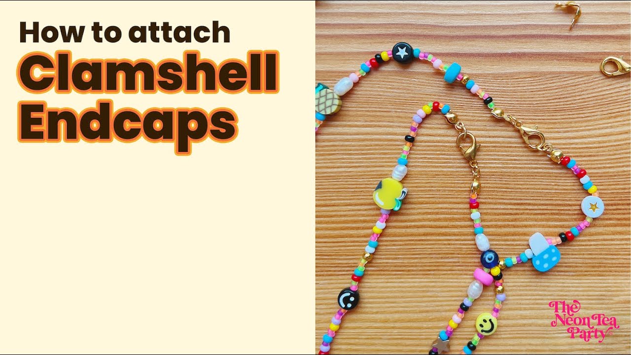 How to Attach a Clamshell End Cap Bead Tips to Beaded Necklaces & Jewelry