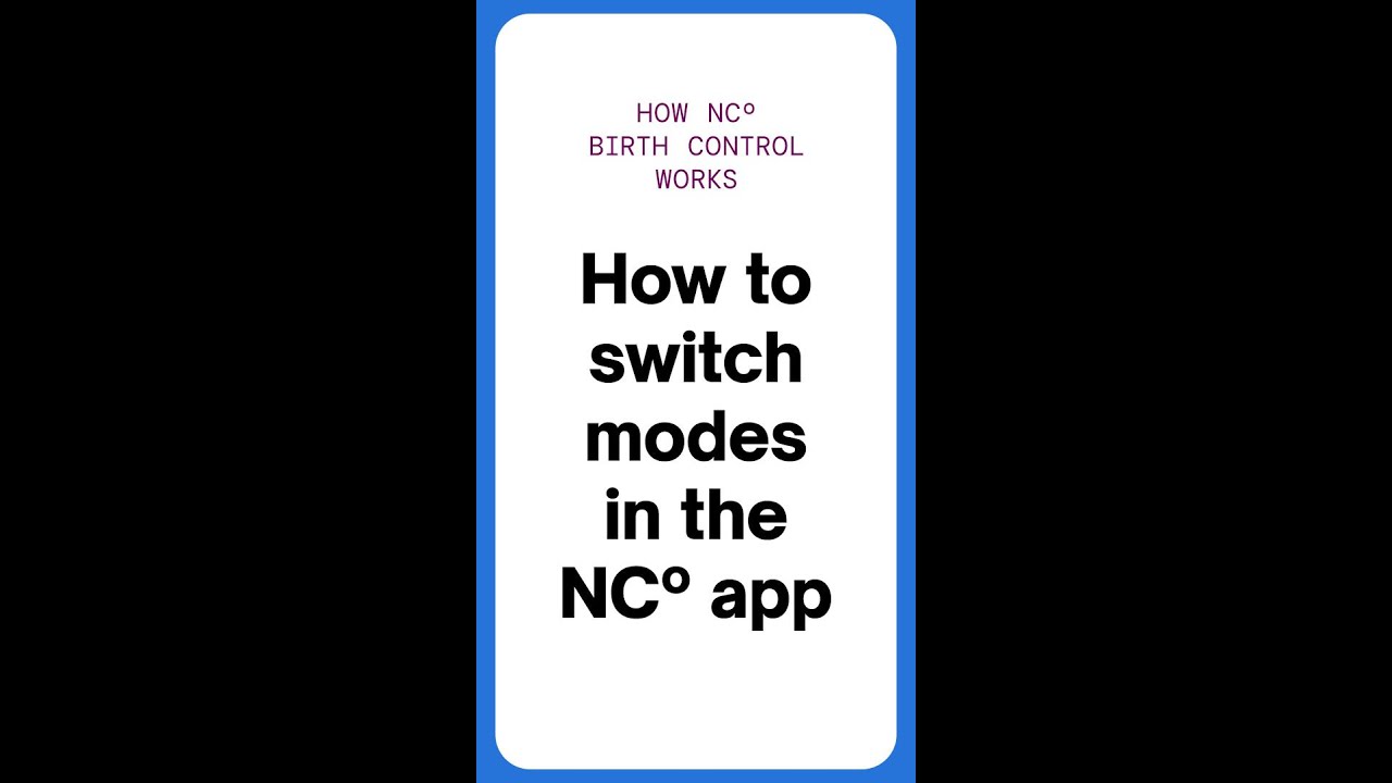 How to switch modes in the NC° app
