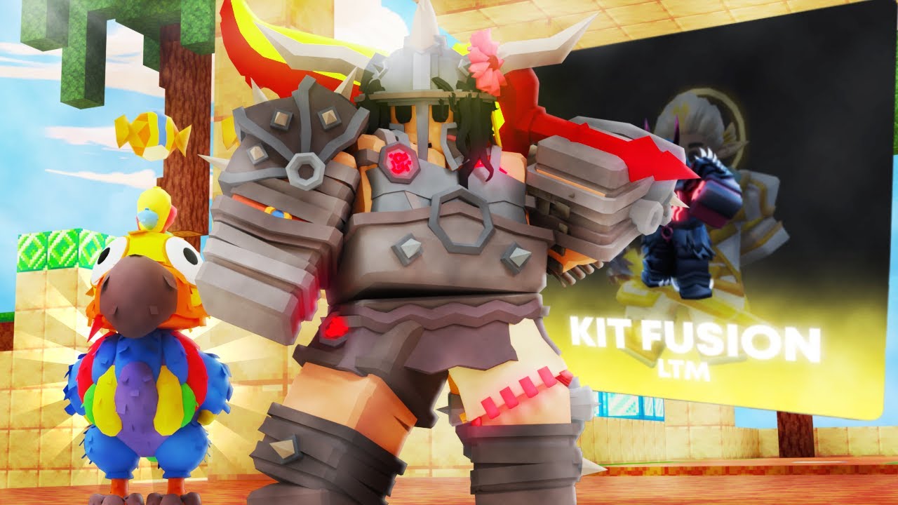 Using YouTubers Favorite Combos for Kit Fusion Gamemode In Roblox Bedwars..