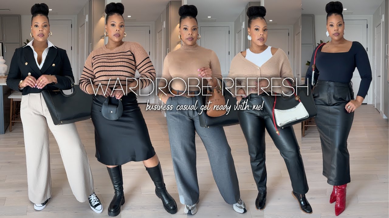 Fall Wardrobe Refresh | Capsule Business Casual Outfits | Walmart, Aritzia A&F + More