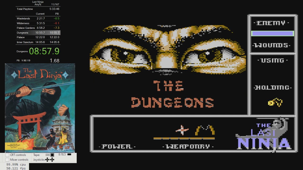 Last Ninja (C64) Speedrun in 13:49 [WR]