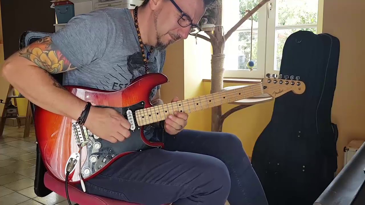 stratocaster player serie HSS plus top en impro sur 