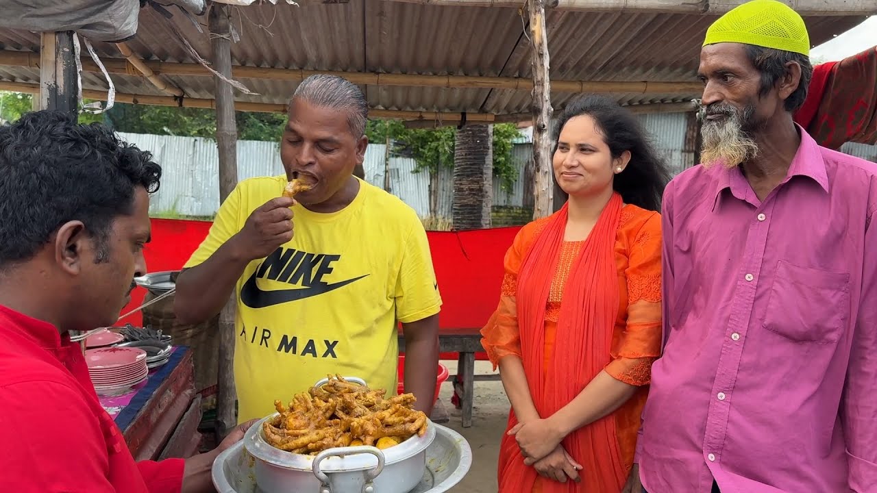 শ্বশুড়ের সাথে চ্যালেন্জ করে ৩ কেজি মুরগীর পা খেয়ে ১ লাখ টাকা জিতলেন জহির খাদক