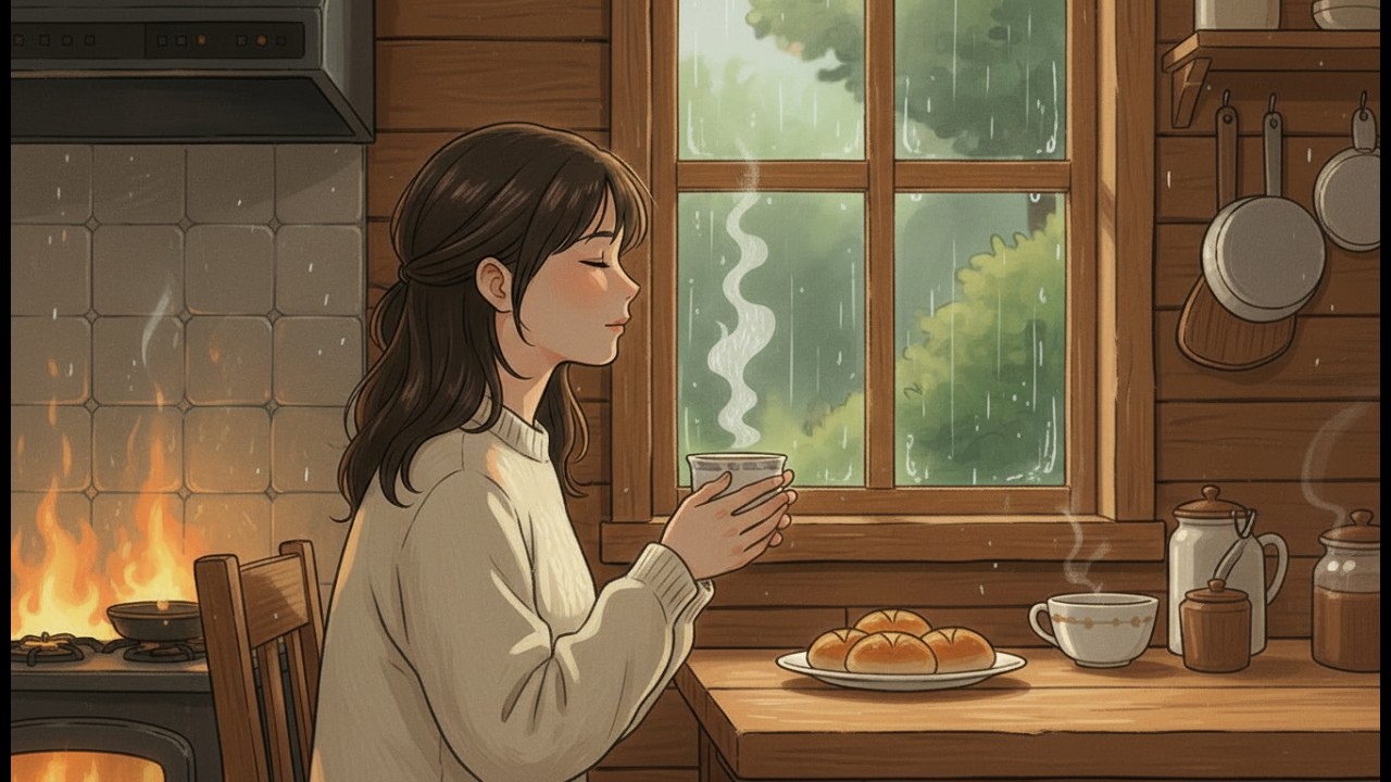 A Rainy Afternoon in the Countryside | Brewing Tea and Listening to the Gentle Drizzle 🌧🍵