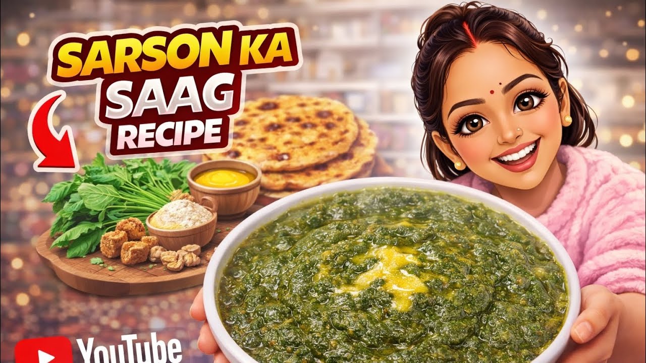 Sarson Ka Saag Recipe 