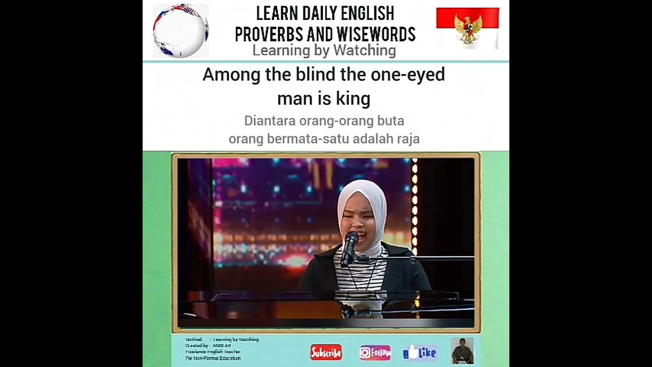 LEARNING BY WATCHING VIDEOS. Everyday English Proverbs and Wise Words. Part - 2/10 Contents.