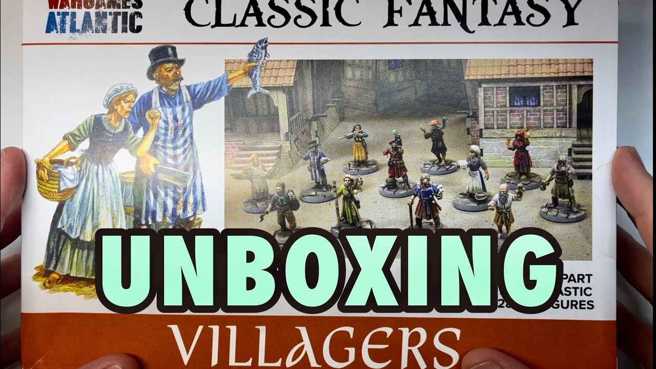 Let’s Look at Wargames Atlantic Fantasy Villagers | Plastic Miniature Review