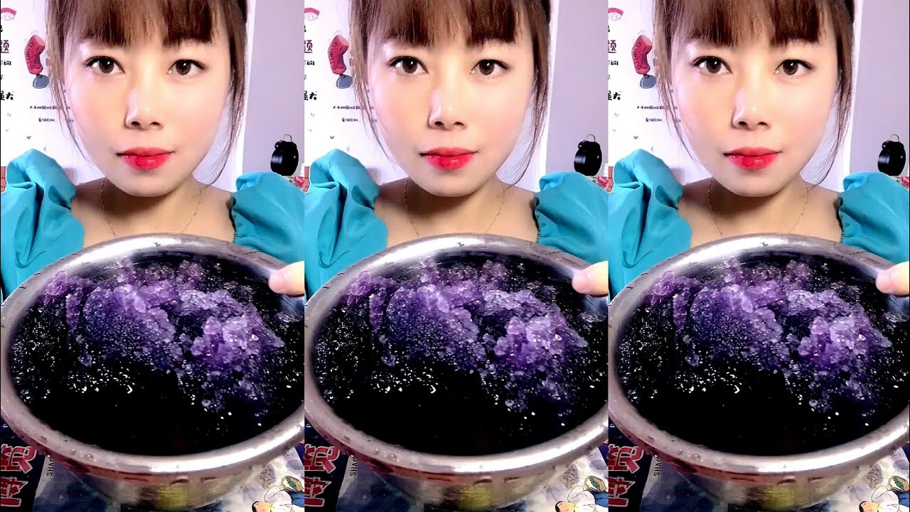 ASMR SHAVED ICE / SLUSH ICE EATING / ICE EATING