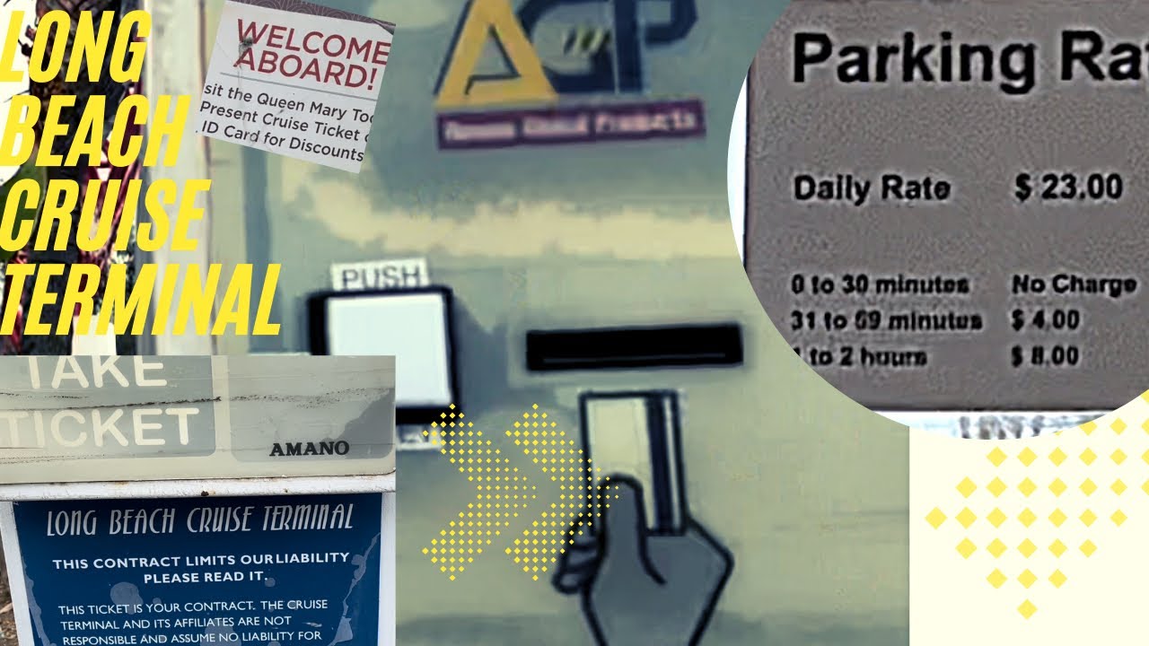 How to park at Long Beach Cruise Terminal $23 per day Step-By-Step