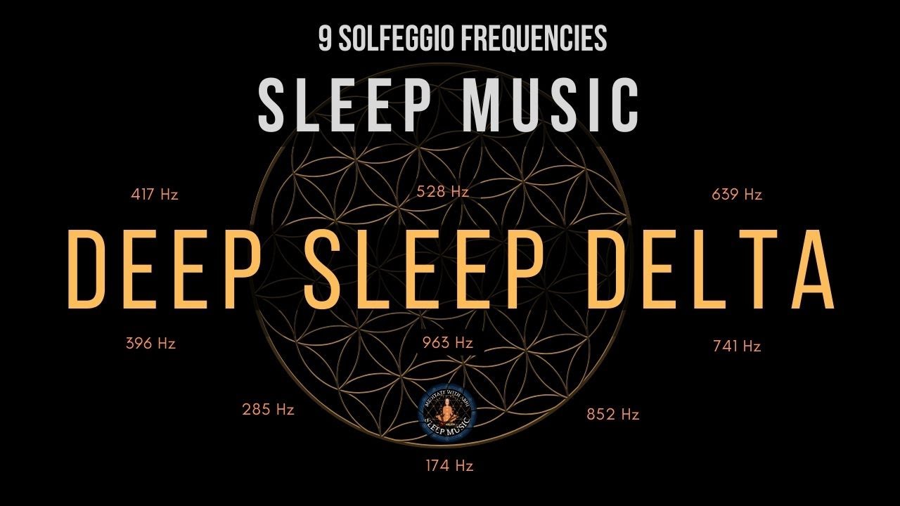 BLACK SCREEN SLEEP MUSIC ☯ 1-3Hz Delta Brain Waves ☯ Deep Sleep Healing Frequency
