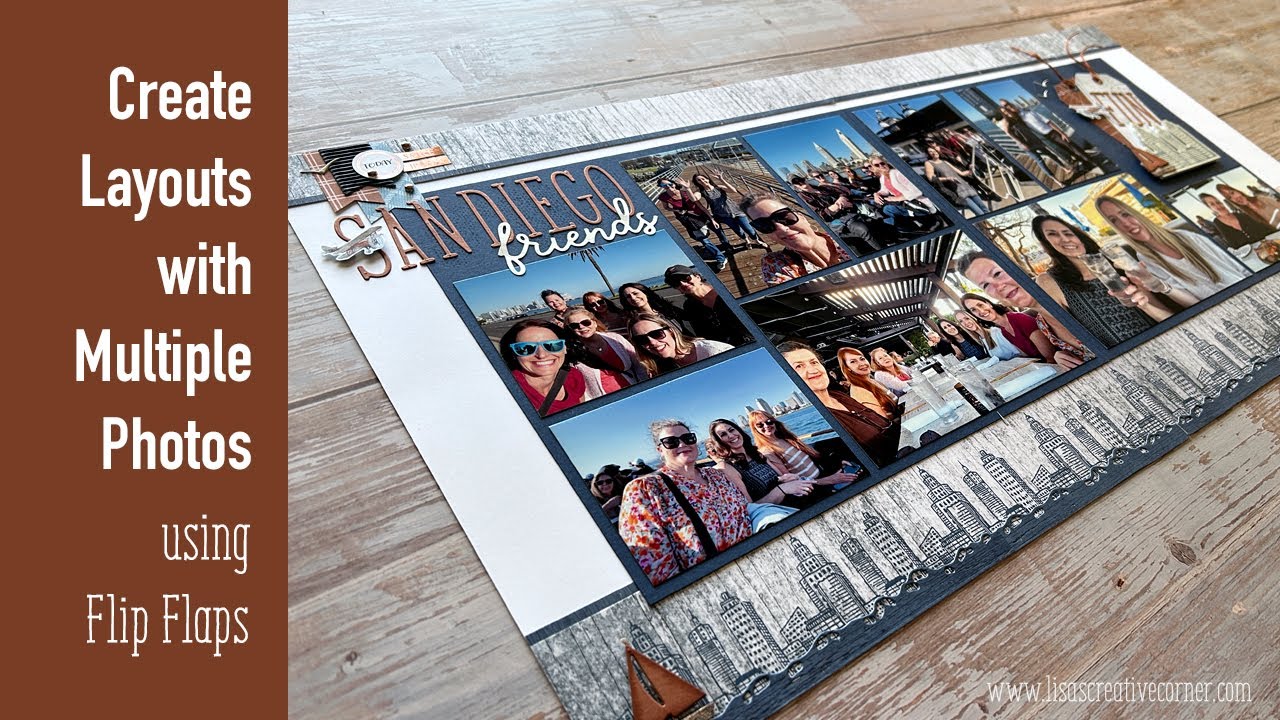 How to Scrapbook Multiple Photos with Flip Flaps