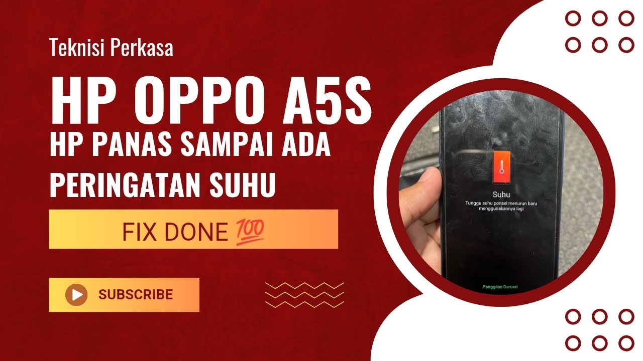 Cara Perbaiki Hp Oppo A5S Panas ada Peringatan Suhu