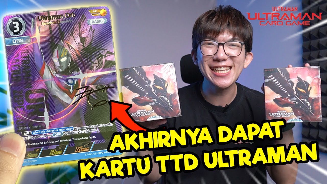 AKHIRNYA AKU MENDAPATKAN KARTU TANDATANGAN ULTRAMAN! Unboxing BP03 Ultraman Card Game