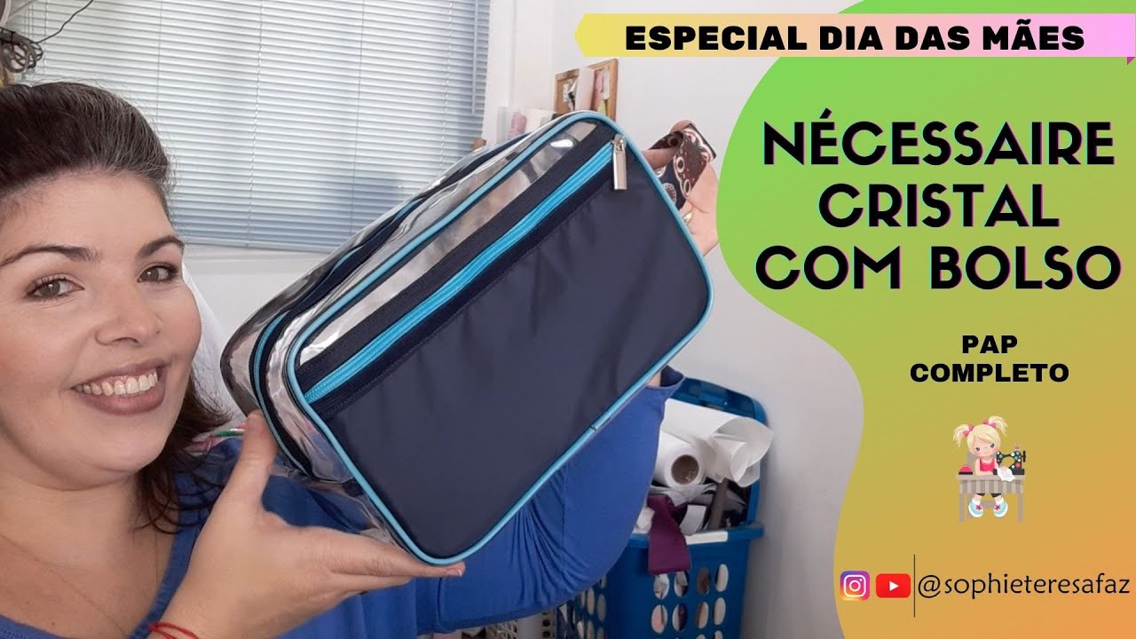 NÉCESSAIRE CRISTAL COM BOLSO