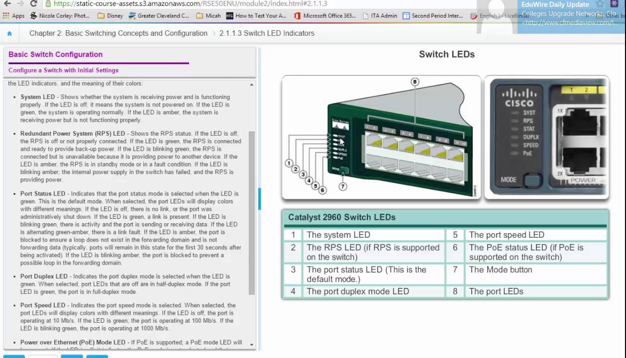 NET 126 Basic Switching Configuration