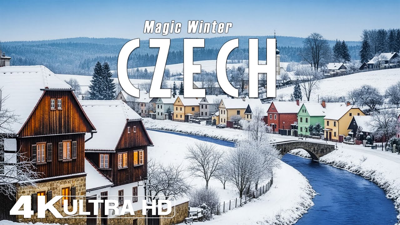 CZECH REPUBLIC in Winter 4K UHD ❄️ Quiet Villages, Frosted Woods & Timeless European Beauty