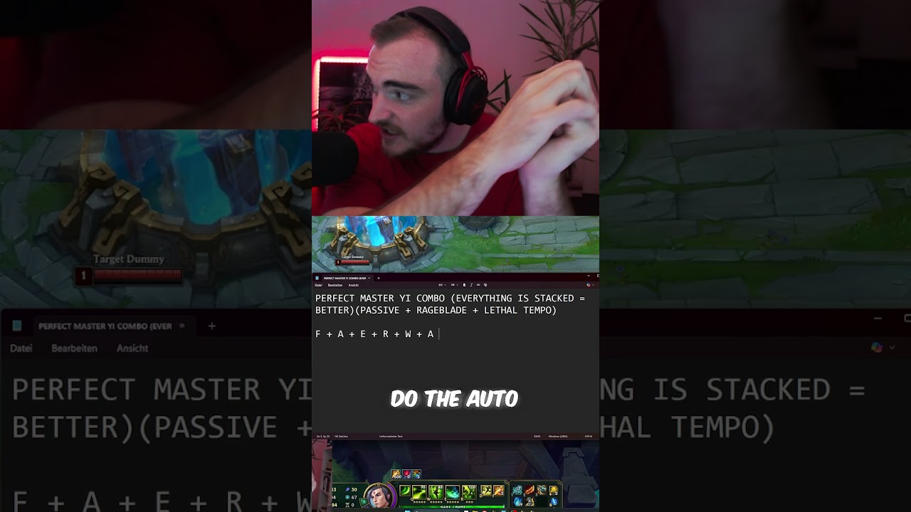 THE PERFECT MASTER YI COMBO