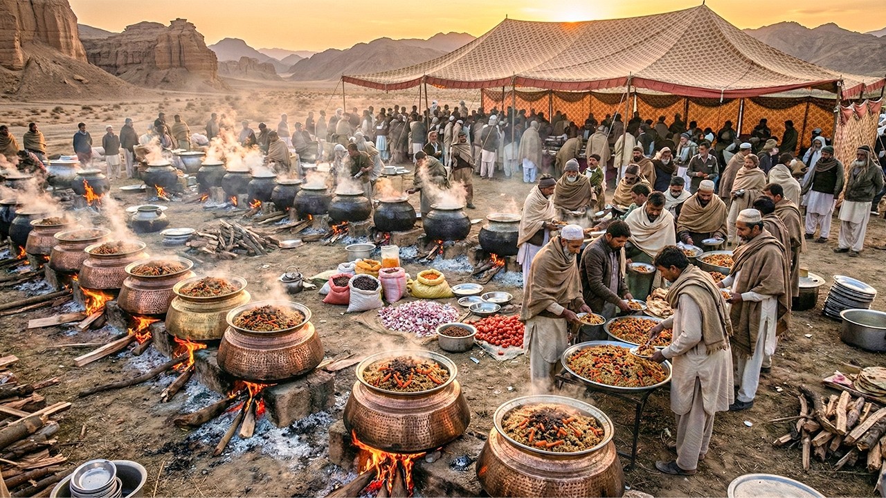 Massive Afghan Wedding Feast | Cooking Kabuli Pulao for Thousands in Giant Pots | Kabul Afghanistan
