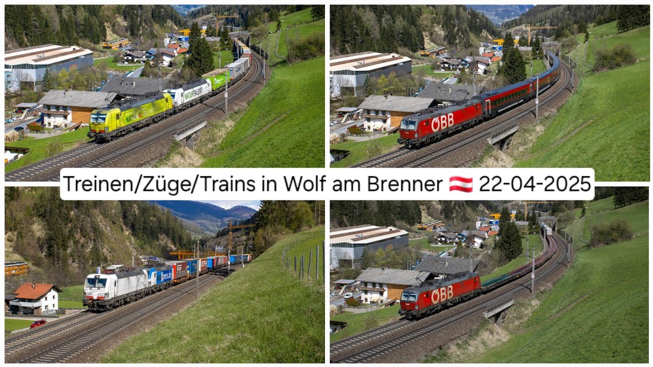 Treinen/Züge/Trains in Wolf am Brenner (AT) 22-04-2025